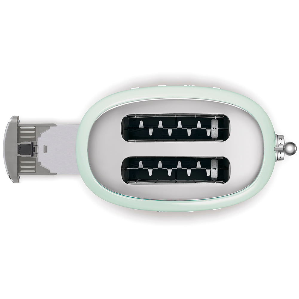 Smeg 2-Slice Toaster 50's Style Aesthetic - Pastel Green
