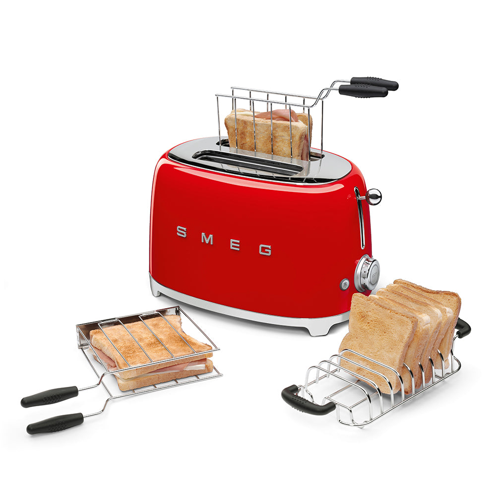 Smeg 2-Slice Toaster 50's Style Aesthetic - Red