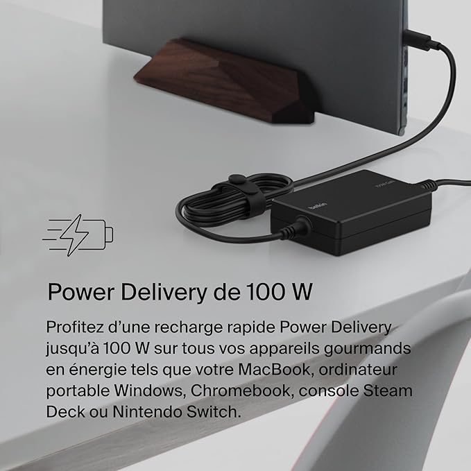 Belkin USB-C Core GaN Travel Power Adapter 100W