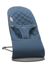 BABYBJÖRN Bouncer Bliss - Midnight Blue Woven Classic Quilt