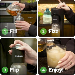 Drinkmate OmniFizz Sparkling Water and Soda Maker - Classic White