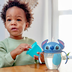 The First Years Disney Stitch Flip Top Straw Trainer Cup - 7 oz