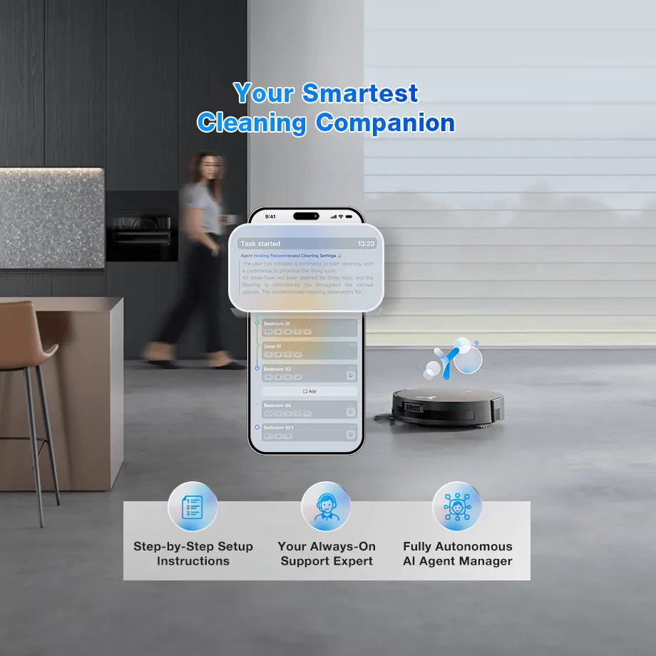DEEBOT X11 OmniCyclone Bagless Robot Vacuum & Mop