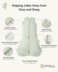 Momcozy Baby Sleep Sack 1.5 TOG - Green, Small (0-6 Months)