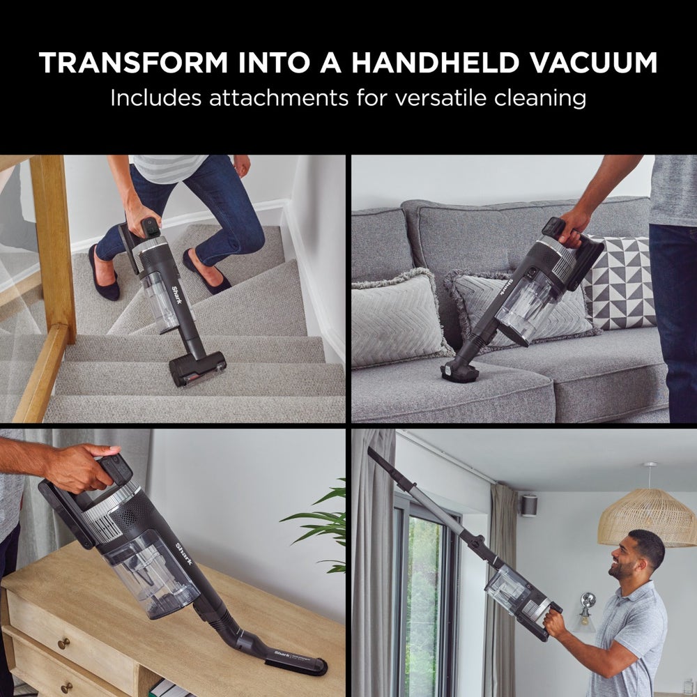 Shark Stratos Pet Pro Cordless Vacuum IZ420MET 2x Battery - Charcoal