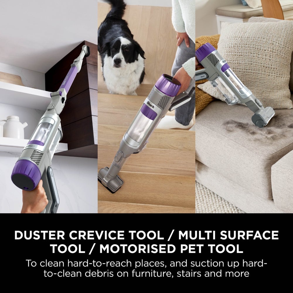 Shark PowerDetect Cordless Pet Vacuum Cleaner IP1251MET - Java Grey