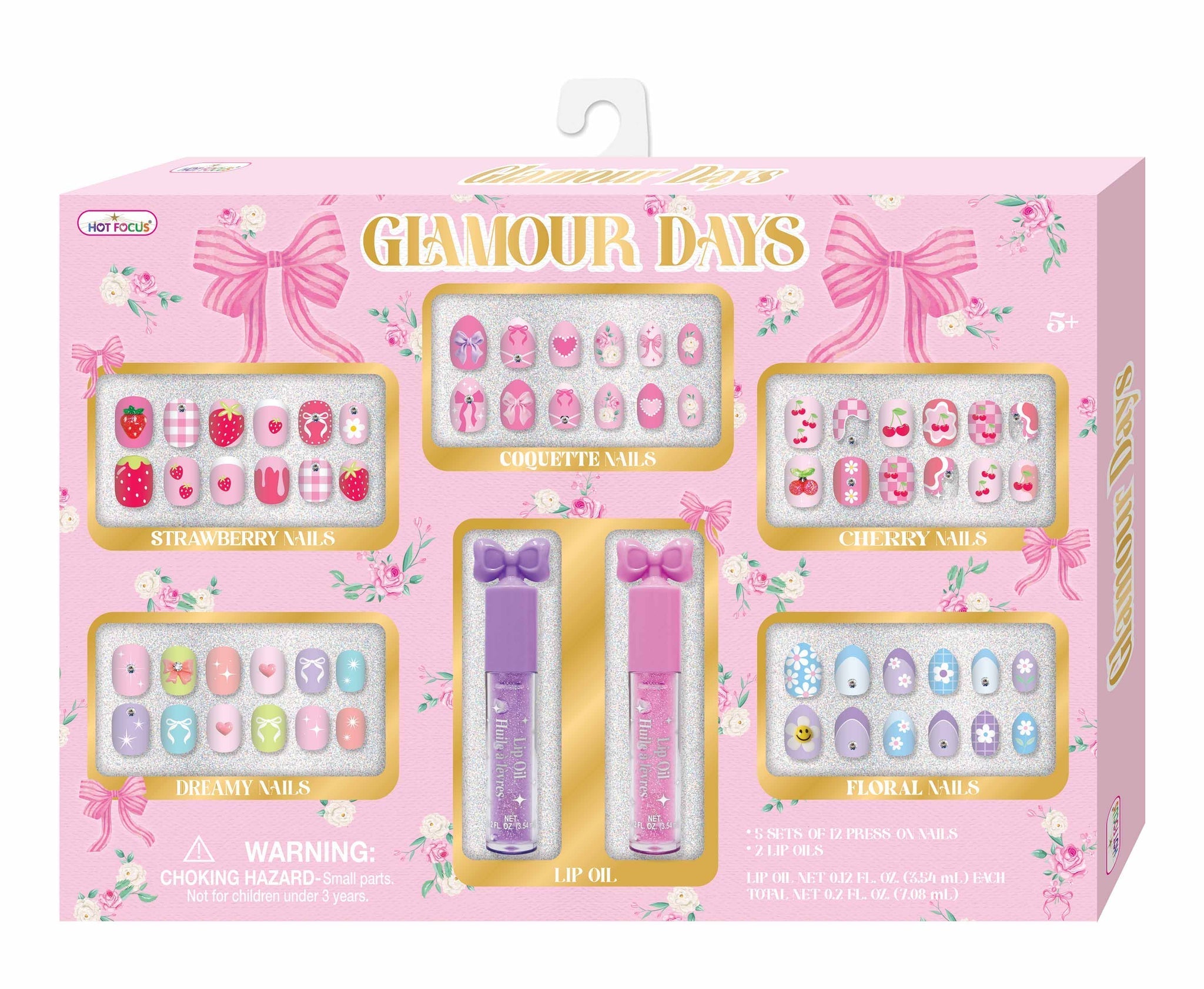 Hot Focus Glamour Days Press-On Nail Set – Bowtiful