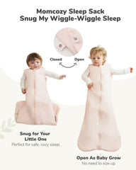 Momcozy Baby Sleep Sack 1.5 TOG - Pink, Small (0-6 Months)