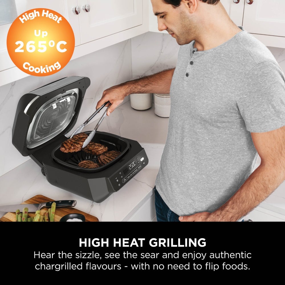 Ninja Foodi 5-in-1 Health Grill & Air Fryer EG351ME - Black