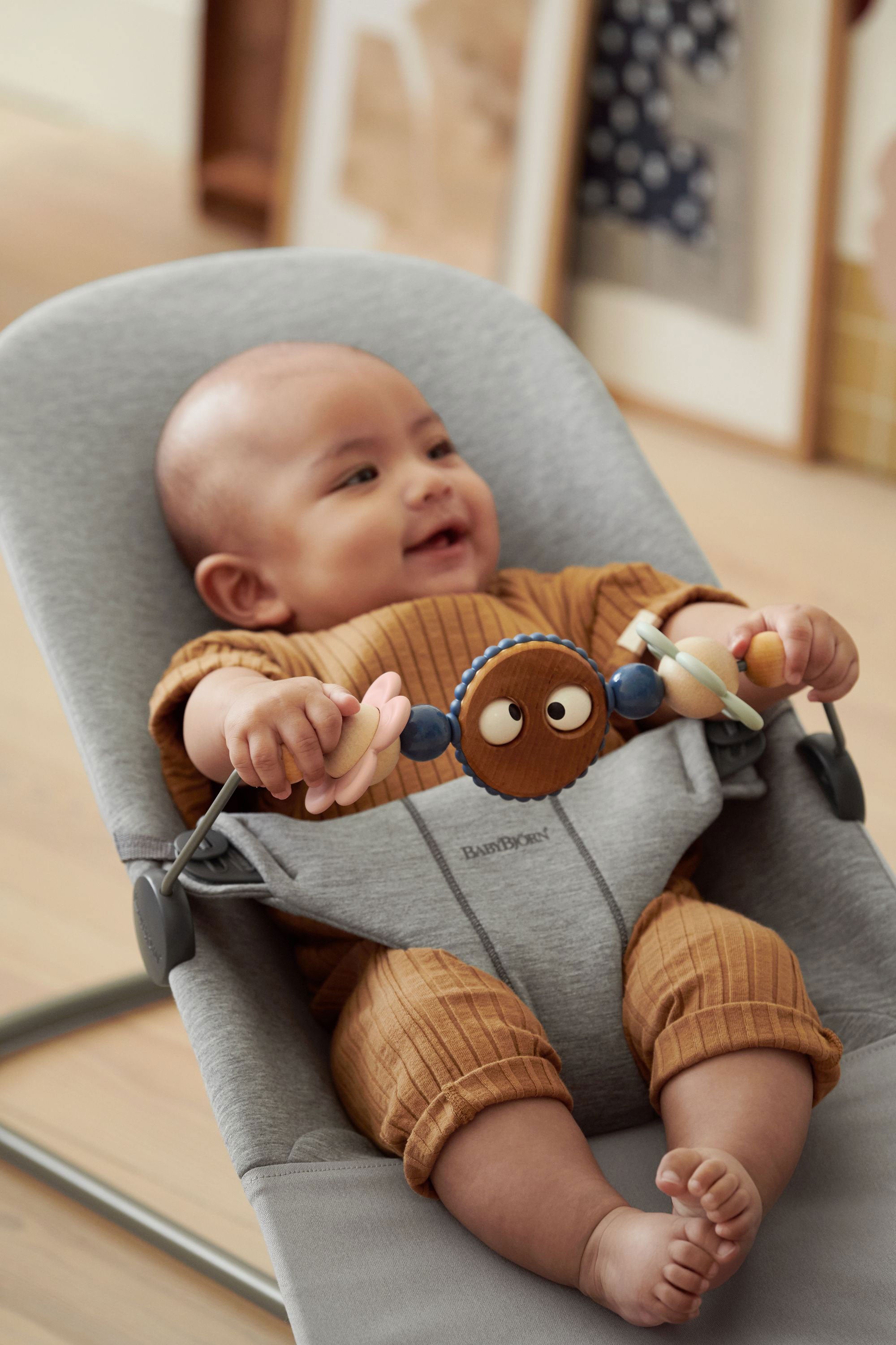 BABYBJÖRN Toy for Bouncer - Googly Eyes Pastel