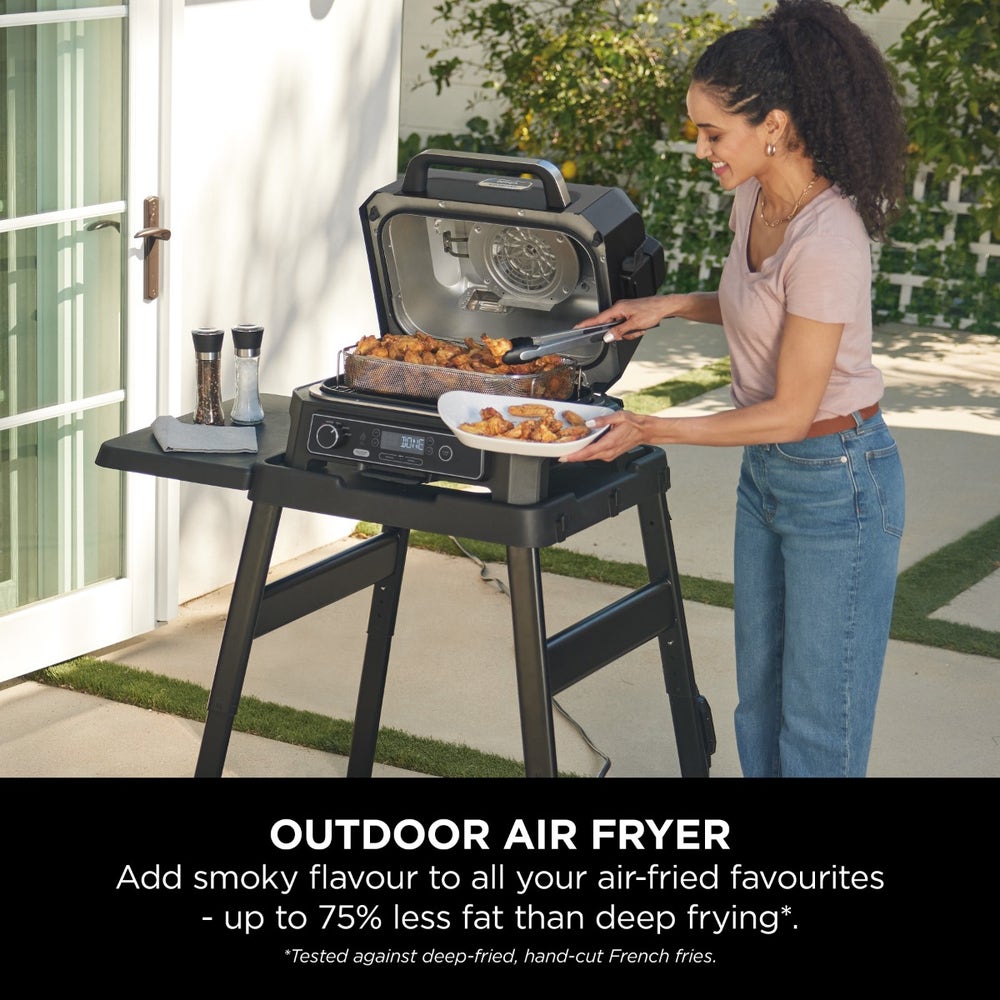 Ninja Woodfire Pro XL Electric BBQ Grill & Smoker OG850ME - Black