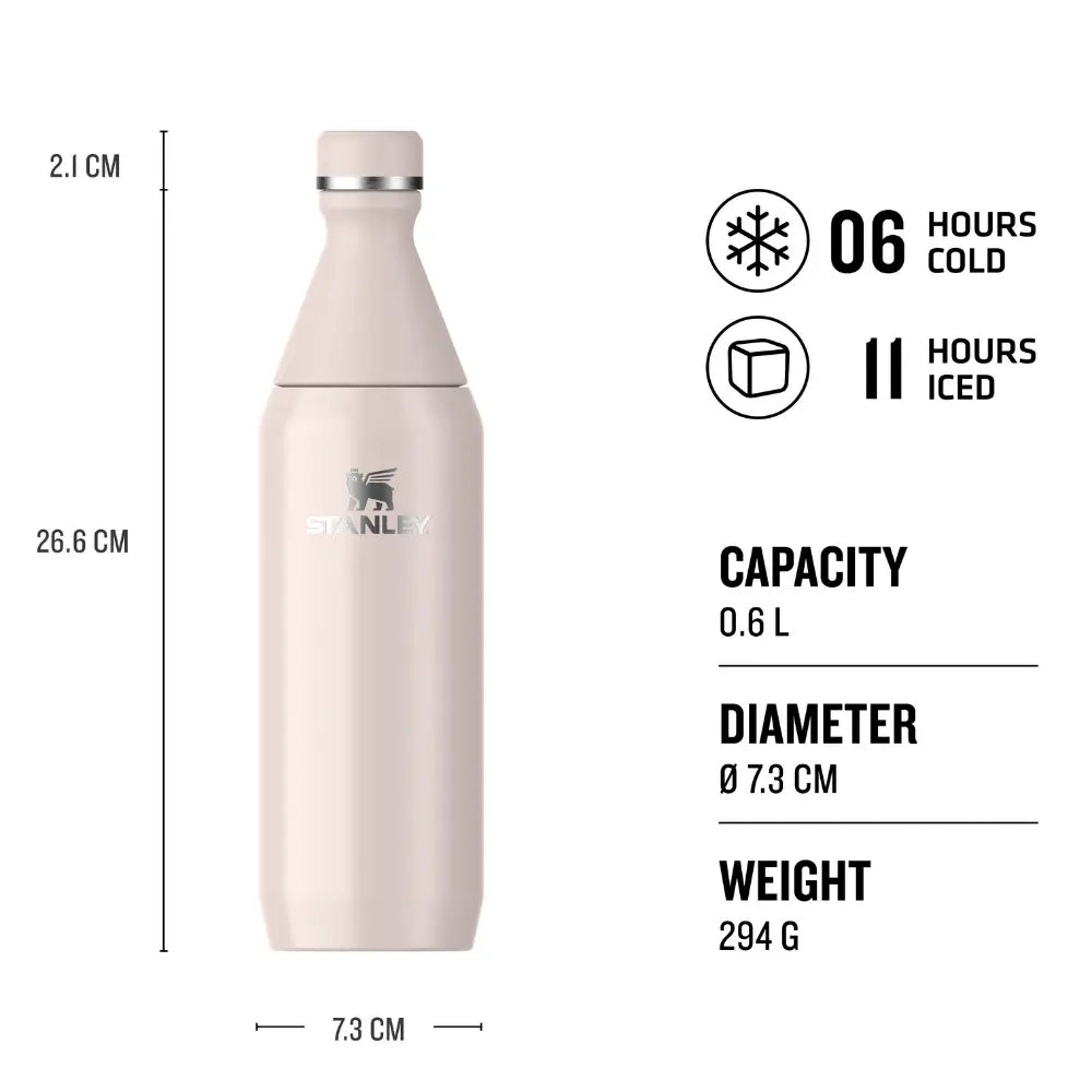Stanley All Day Slim Bottle 0.6L / 20oz - Rose Quartz
