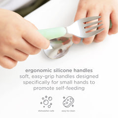 Ubbi Stainless Steel Utensil Set 2-Pack - Polaris