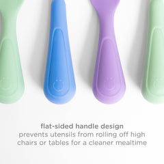 Ubbi Stainless Steel Utensil Set 2-Pack - Polaris