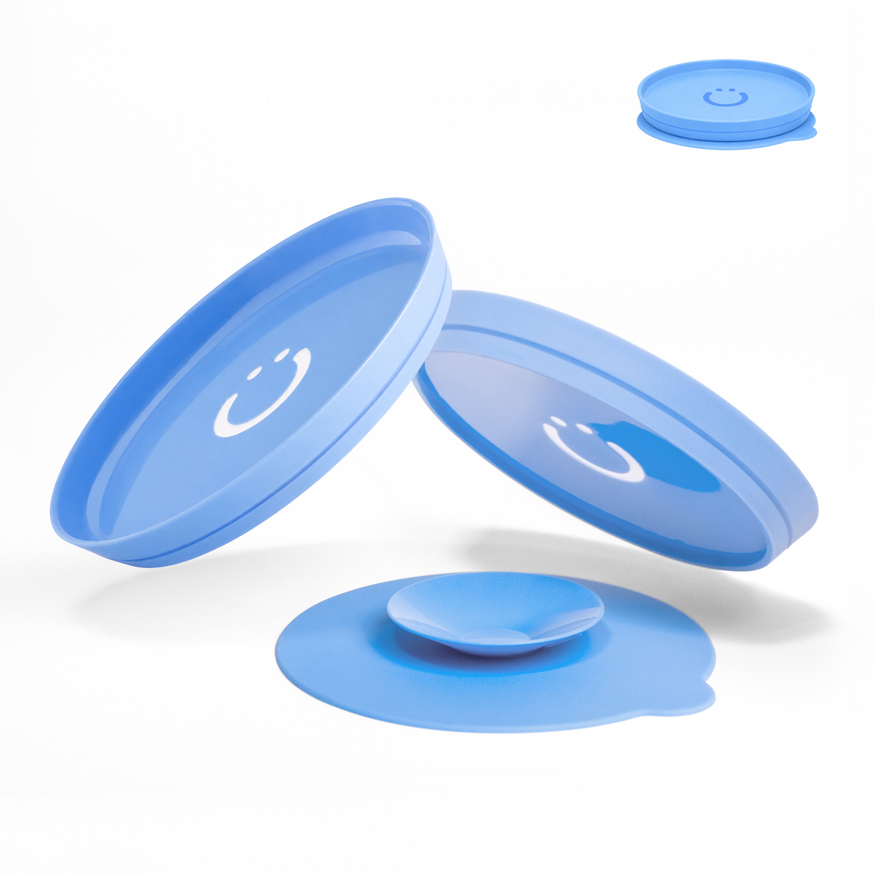 Ubbi 2-Plate Set with Suction Base - Polaris