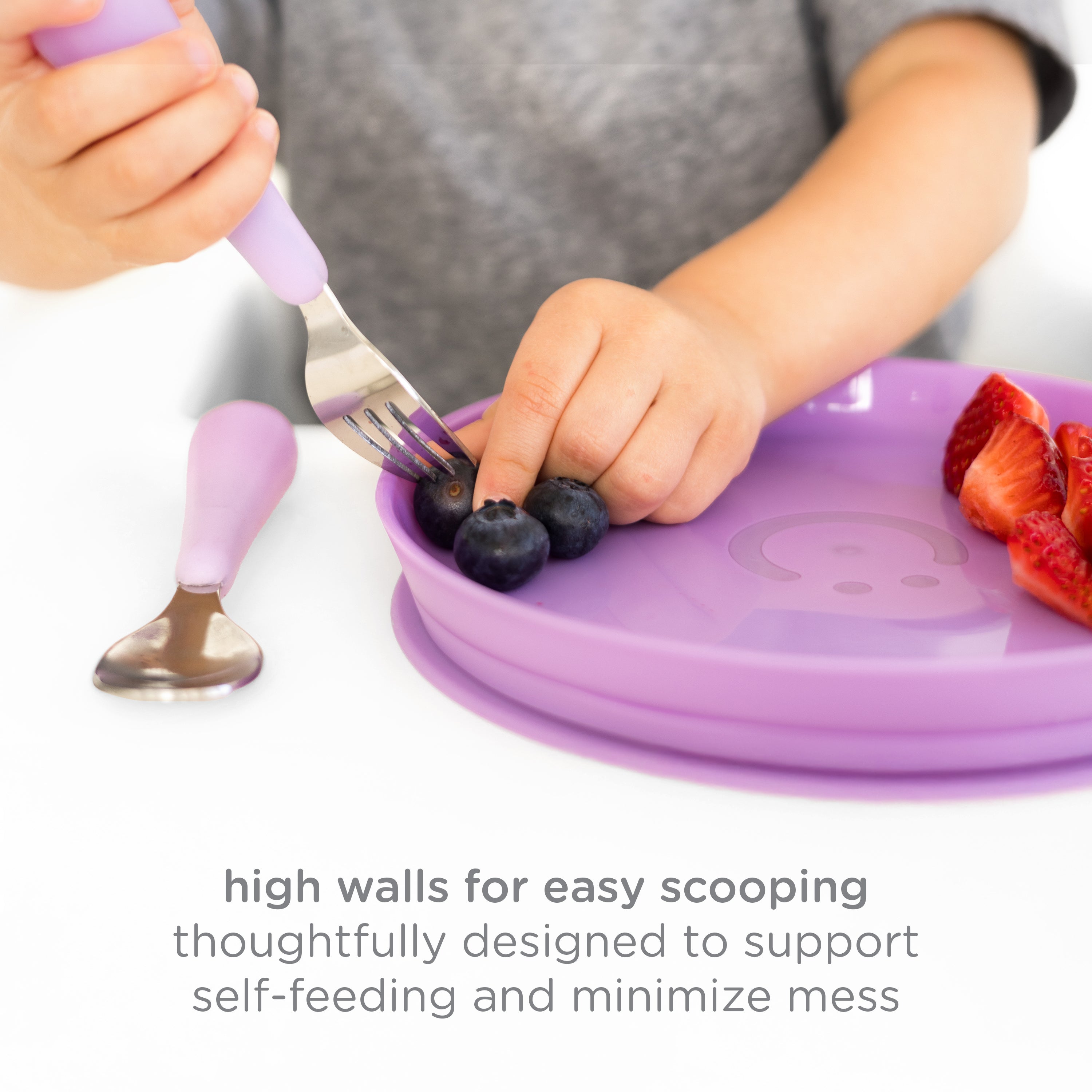 Ubbi 2-Plate Set with Suction Base - Polaris