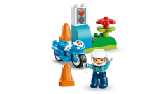 Blue Police Motorcycle