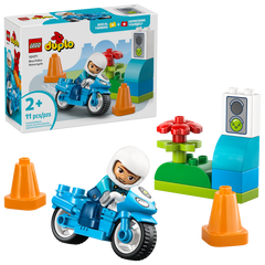 Blue Police Motorcycle