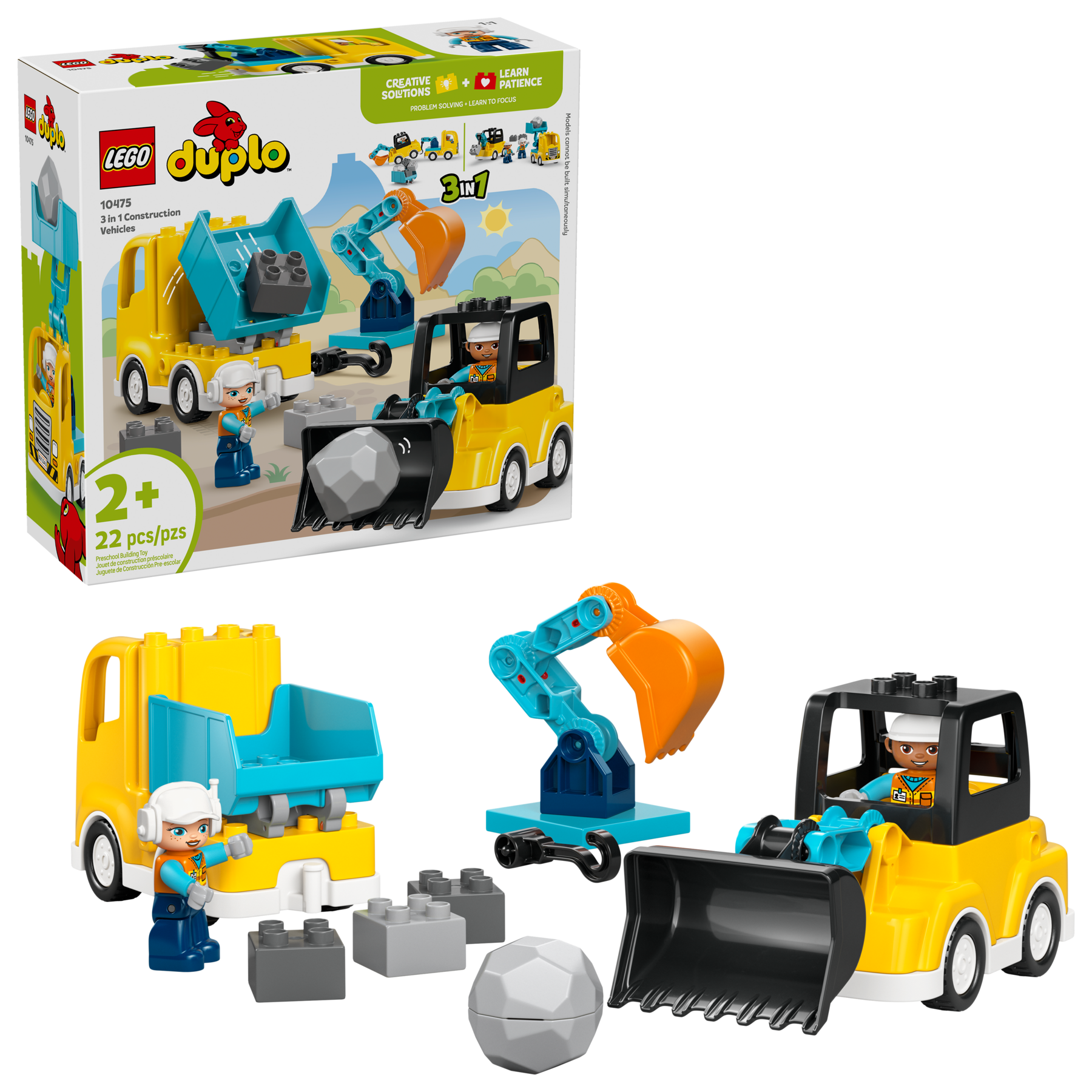 3 in 1 Construction Vehicles