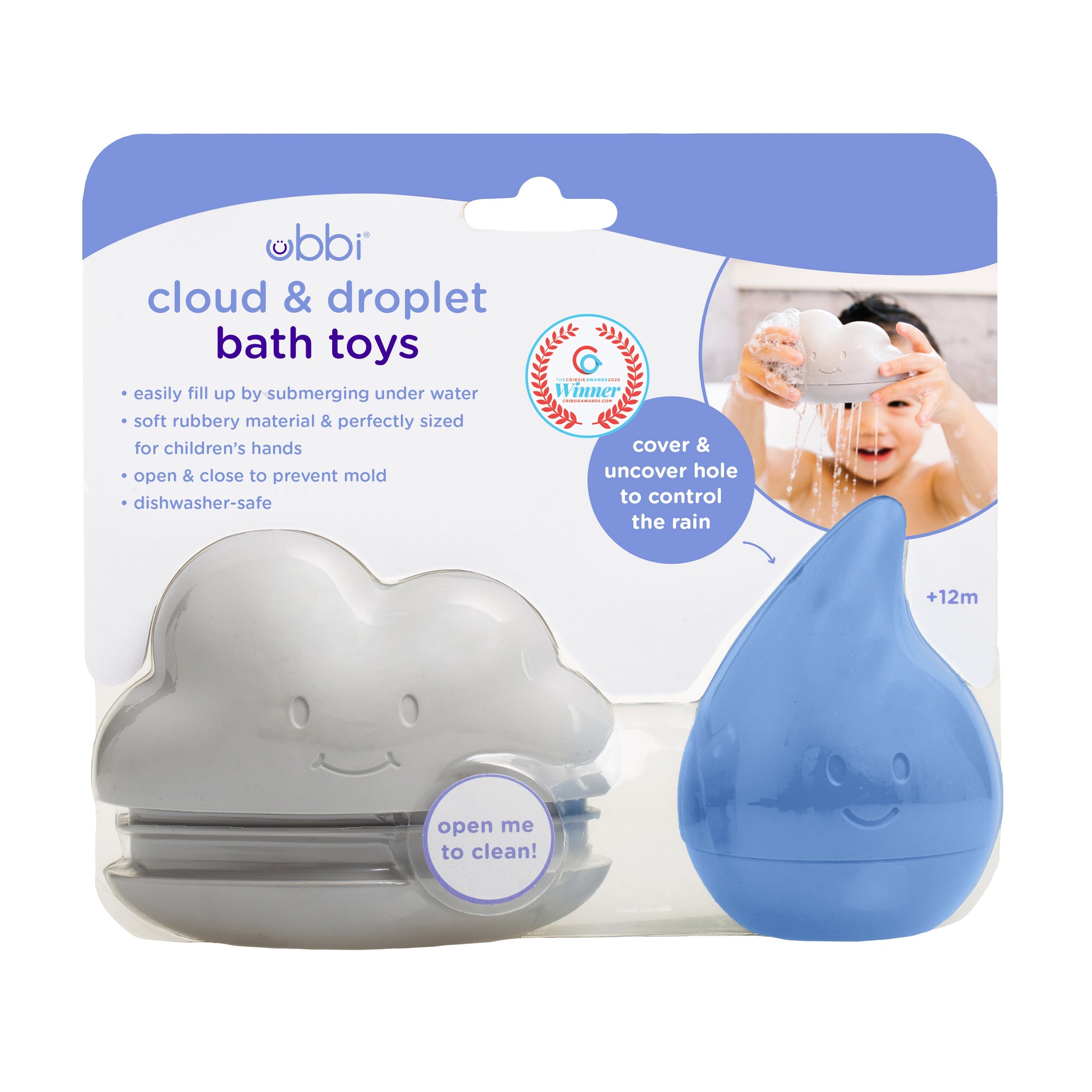 Ubbi Cloud and Droplet Bath Toys
