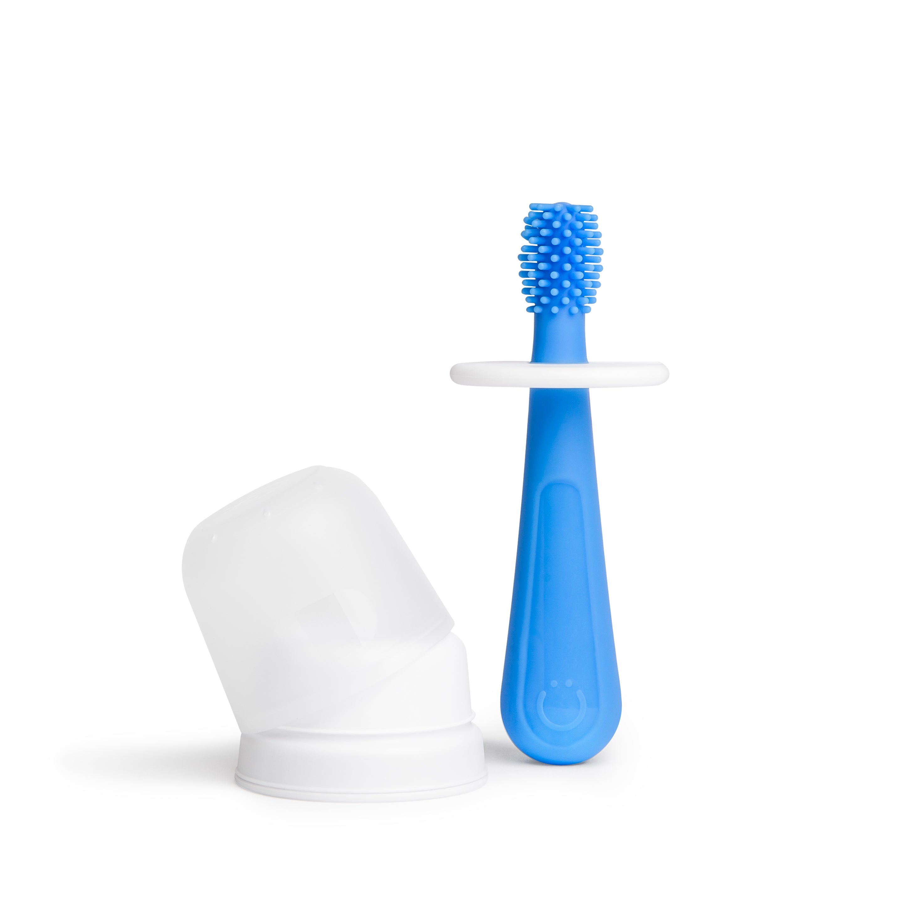 Ubbi Silicone Training Toothbrush Set with Case - Polaris