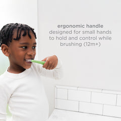 Ubbi Bristled Toddler Toothbrush 2-Pack - Smoothie + Zest