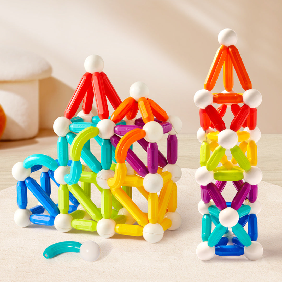 Mideer Rainbow Magnetic-Building Sticks-100pcs