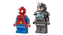 Spidey on his Motorcycle vs. Rhino
