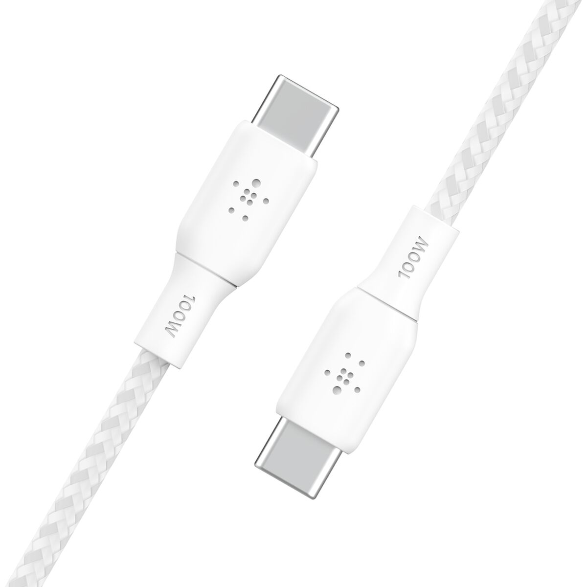 Belkin BoostCharge Braided USB-C to USB-C Cable 100W 2m - White