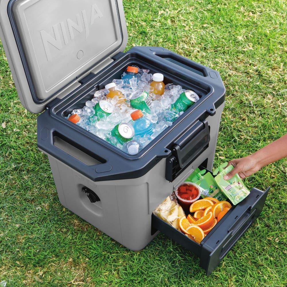Ninja FrostVault 28L Hard Cooler with Dry Zone FB131UKGY - Slate Grey