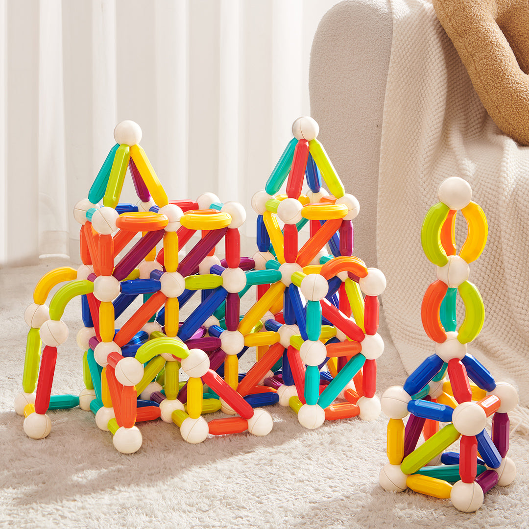 Mideer Rainbow Magnetic-Building Sticks-100pcs