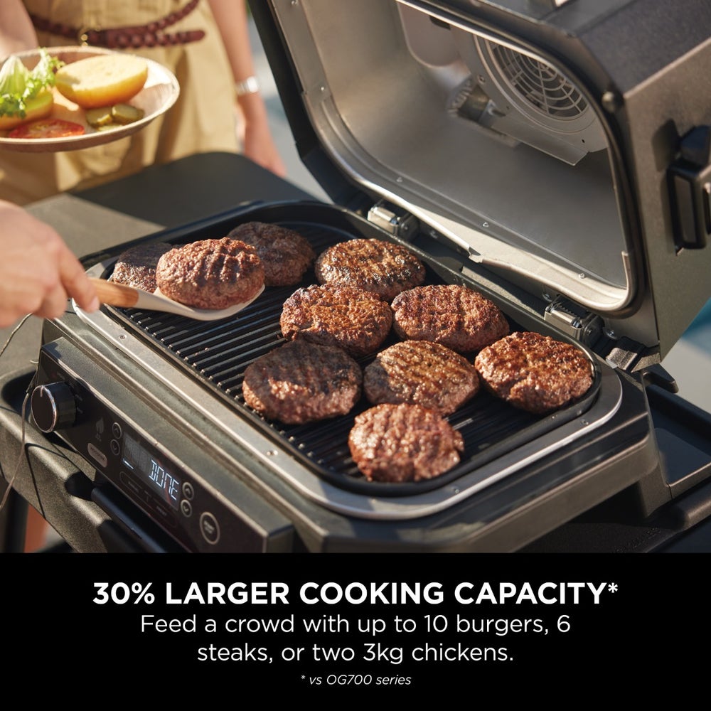Ninja Woodfire Pro XL Electric BBQ Grill & Smoker OG850ME - Black