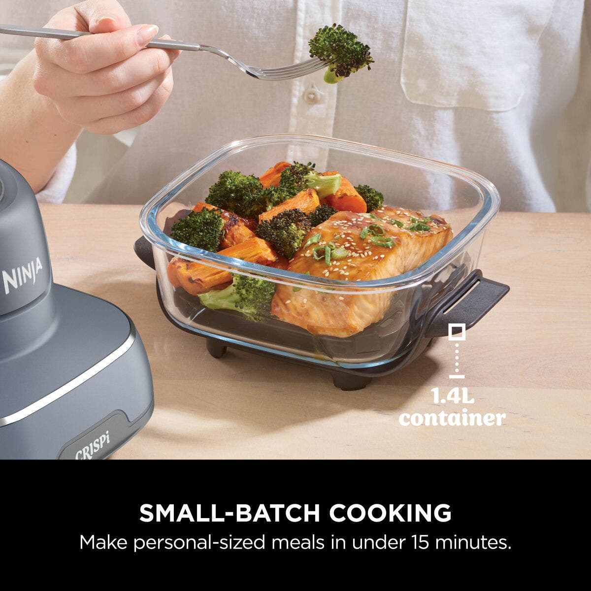 Ninja CRISPi 4-in-1 Portable Glass Air Fryer - Sage