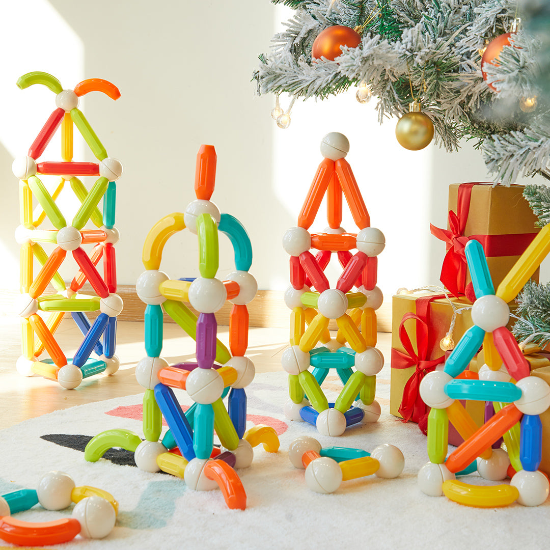 Mideer Rainbow Magnetic-Building Sticks-100pcs