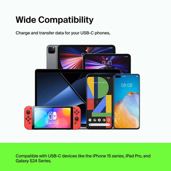 Belkin BoostCharge USB-C to USB-C Cable 1m - Black Belkin BoostCharge USB-C to USB-C Cable 1m - Black