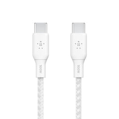 Belkin BoostCharge Braided USB-C to USB-C Cable 100W 2m - White