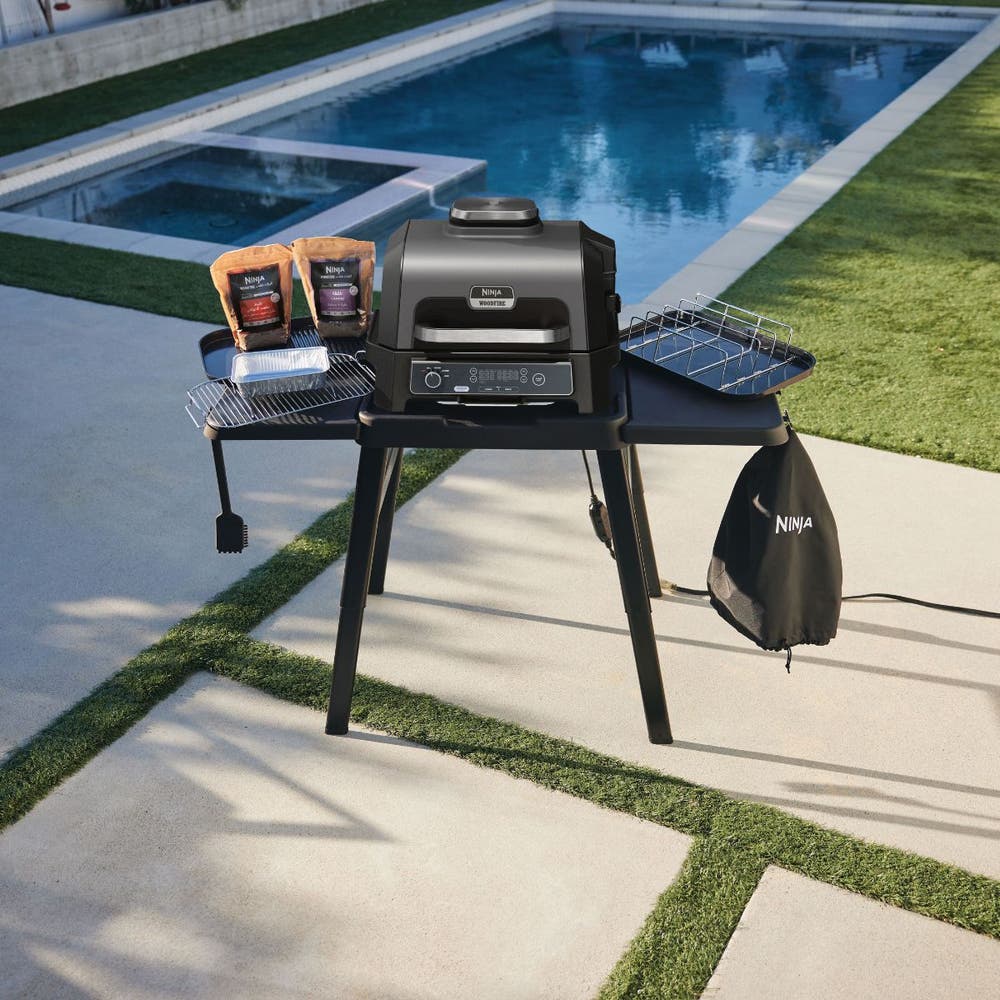 Ninja Woodfire Pro XL Electric BBQ Grill & Smoker OG850ME - Black
