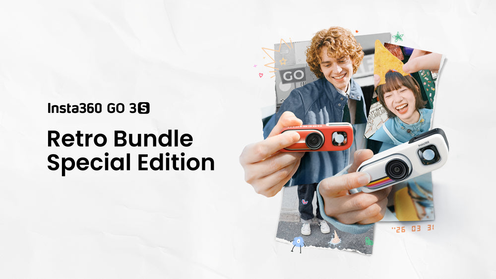 Insta360 GO 3S Retro Special Edition in Classic Red and Canvas White