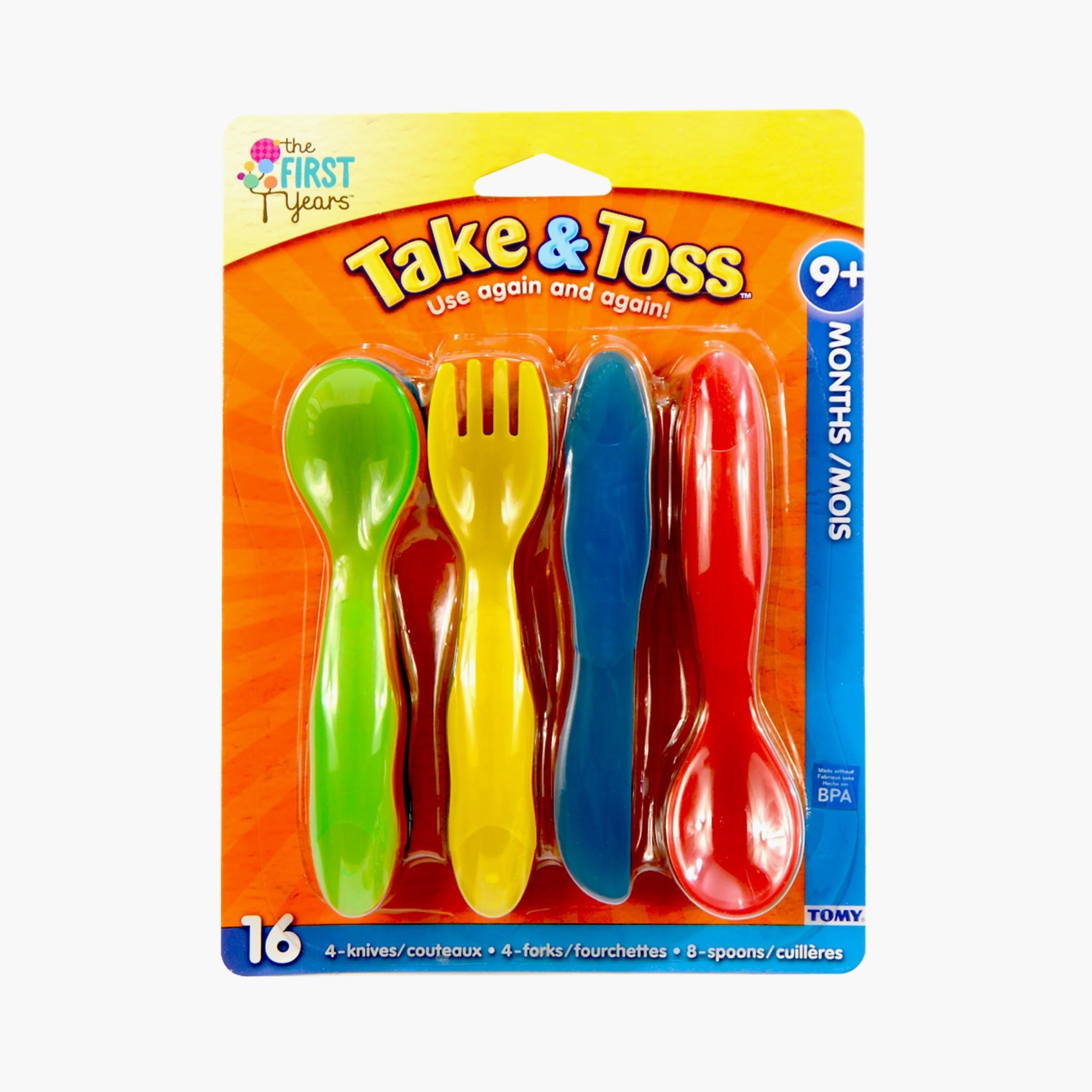 The First Years Take & Toss Toddler Flatware - 16 Piece
