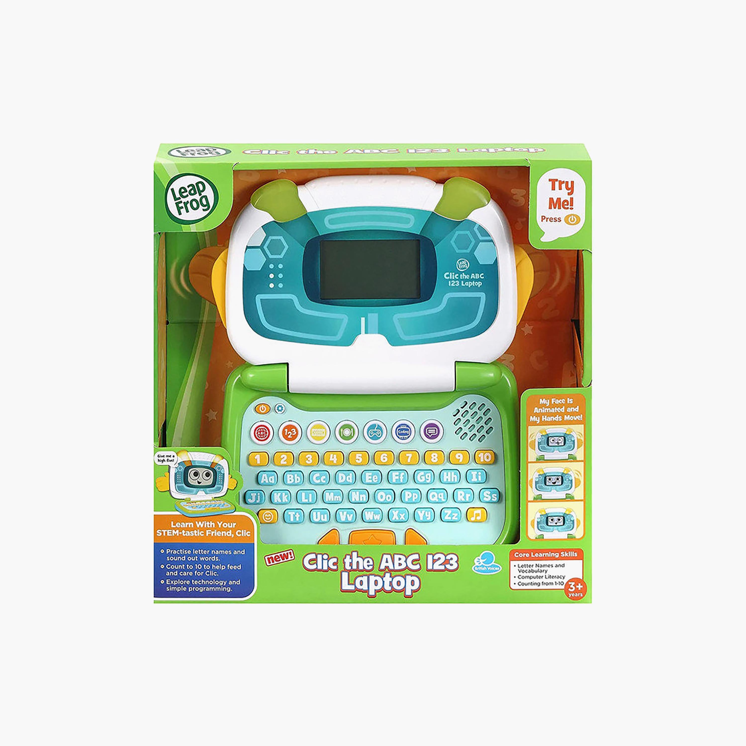 LeapFrog Clic the ABC 123 Laptop - Green