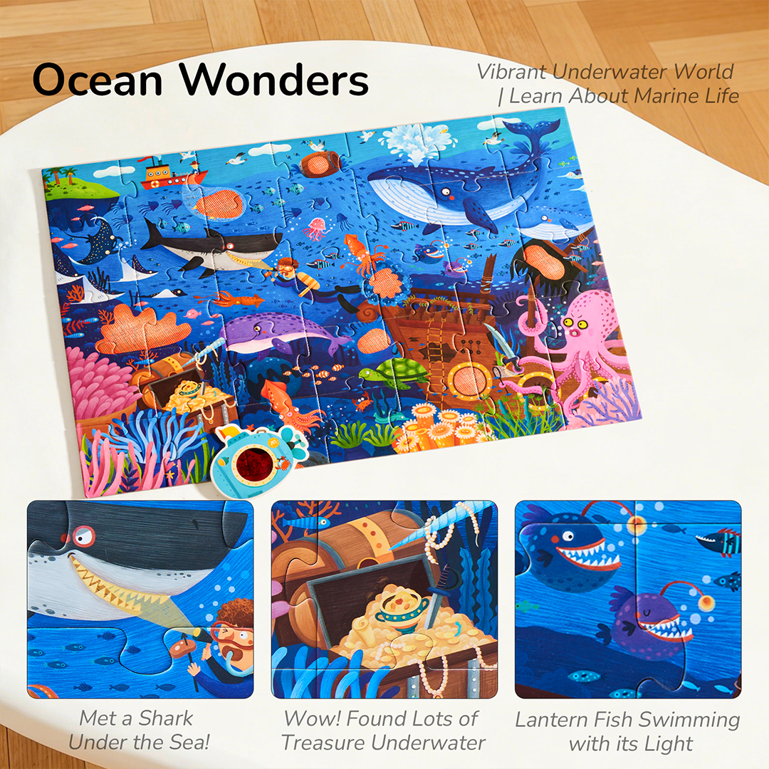 Mideer Mystery Reveal Puzzle - Ocean Secrets 35PCS
