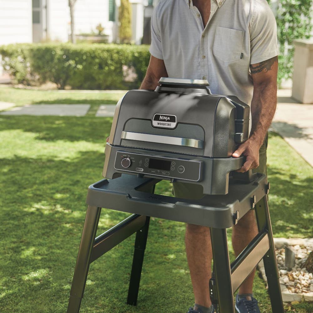 Ninja Woodfire Pro XL Electric BBQ Grill & Smoker OG850ME - Black