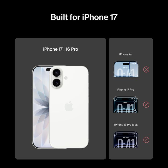 Belkin Invisiglass Privacy Screen Protector for iPhone 17  & 16 Pro