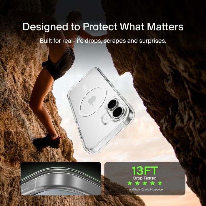 Belkin Clear Magnetic Case for Iphone 17