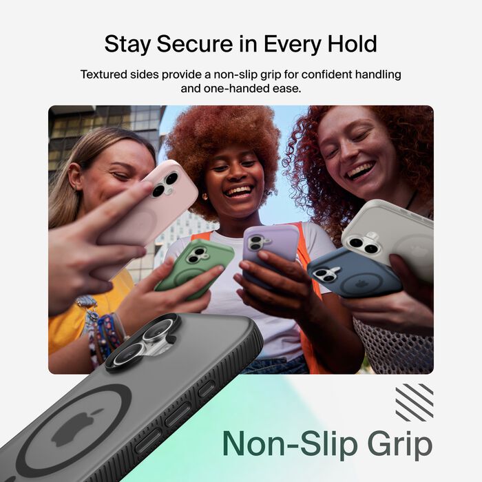 Belkin SheerForce Grip Case for iPhone 17 - Black