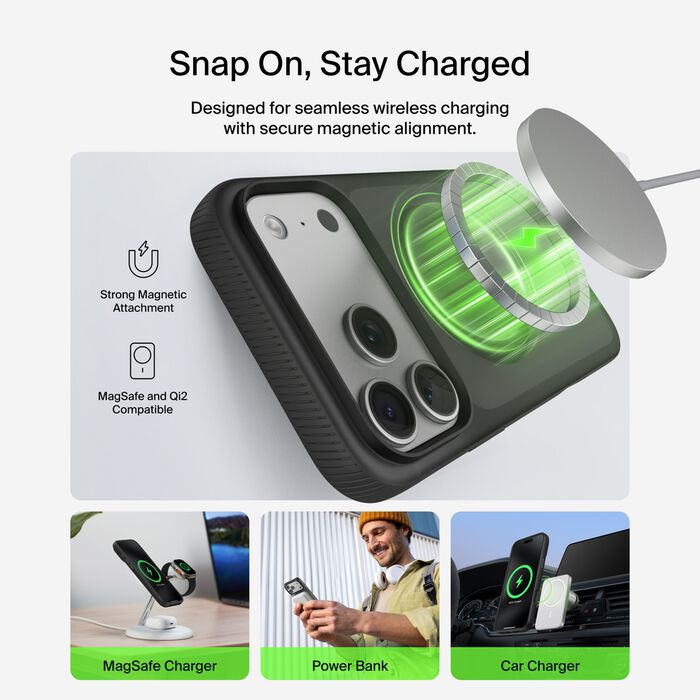 Belkin SheerForce Grip Case for iPhone 17 Pro Max - Black