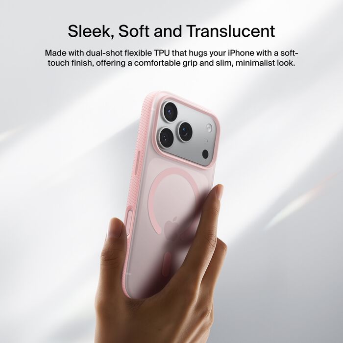 Belkin SheerForce Grip Case for iPhone 17 Pro Max - Pink