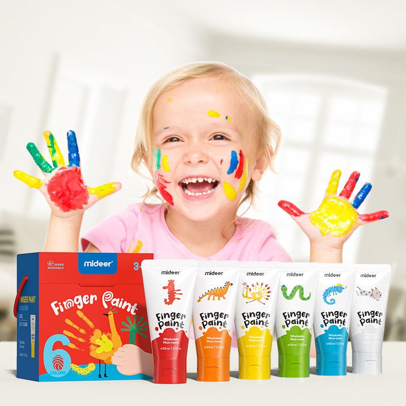 Mideer Finger paints - 6 colours