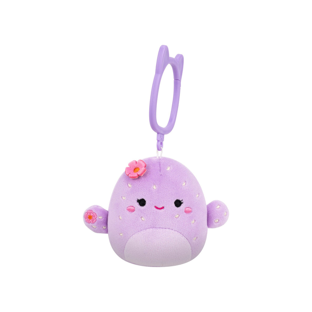 Squishmallows Clip-On Adrienne Purple Cactus