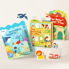 Mideer Reusable Jelly Sticker: The Bustling Traffic